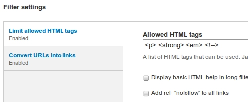Drupal 7 filters